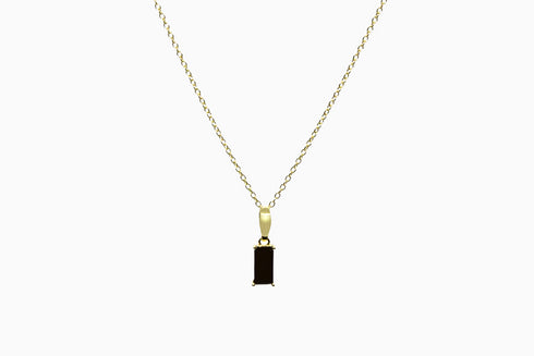 Ameya अमेय | Onyx | Halskette | 18K Vermeil Vergoldung